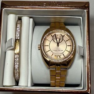 Michael Kors Gold tone Watch Set